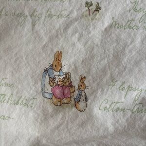 Pottery Barn Kids Crib Sheet Peter Rabbit Organic Cotton Baby Toddler Unisex